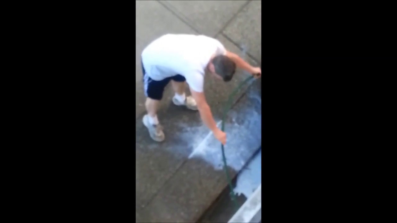 Funny milk toss Fail explosion from third story