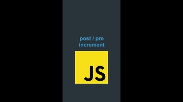 💻 JavaScript: post / pre increment #programming #javascript #coding #shorts #tutorial