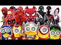 Marvel Avengers & Spider-Man Into the Spider-Verse, Miles Morales, Gwen, Minions, Ralph Toys Play