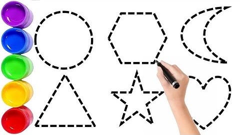 2D shape song preschoool drawing shapes part2