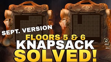 *SEPTEMBER* Knapsack Expedition Puzzle Day 3  (Floors 5 And 6) SOLVED! | Watcher of Realms