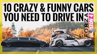 Forza Horizon 4 | 10 Crazy & Funny Cars You Need To Drive / Own (Funny Moments)