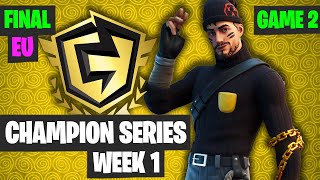 Fortnite FNCS Week 1 DUO EU FINAL Game 2 Highlights - Fortnite Champion Series