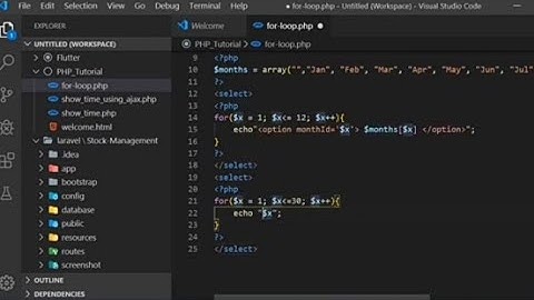 PHP Tutorial || Make Dropdown Item Using for Loop || for loop tricks