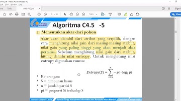 Tahap dalam membuat sebuah pohon keputusan dengan algoritma C4 5