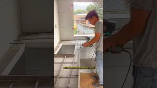 Tutorial membuat meja dapur dari keramik saja #shortvideo #shorts #short