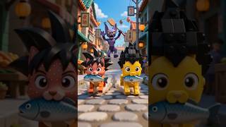 ¡GOKU y VEGETA se convierten en GATOS de LEGO! 🐱