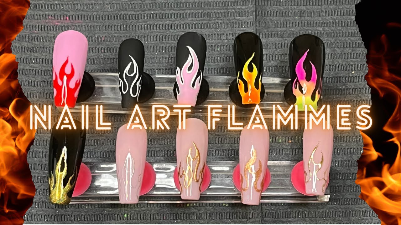 Nail art Flammes 🔥