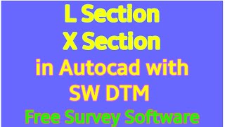 How to Create Cross Section in Autocad || Free Software to Create X Section and L Section Profile screenshot 2