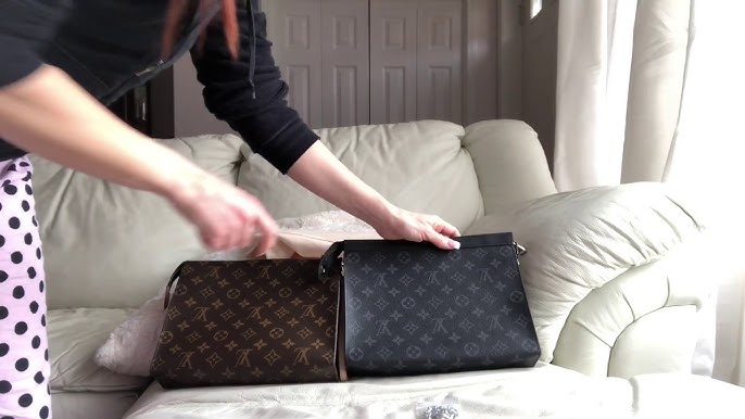 Louis Vuitton Pochette Voyage mm Grey Monogram Eclipse