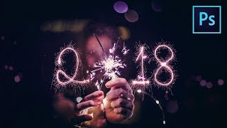 Happy New Year 2018 Editing | PHOTOSHOP & LIGHTROOM TUTORIAL! screenshot 4