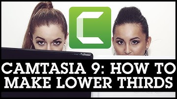 Camtasia 9 How To Make Lower Thirds Titling - Step by Step Tutorial