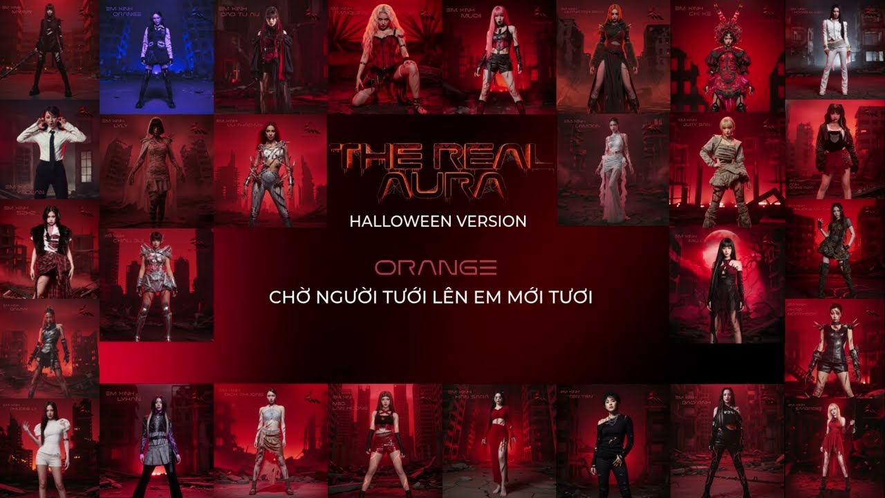 THE REAL AURA - From Em Xinh "Say Hi" (Halloween Version): Concept Art Coded Lyrics