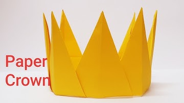 How to make paper Crown, easy paper DIY