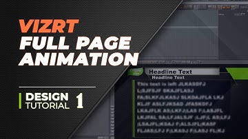 Vizrt Broadcast Design Tutorial 1-9, Full Page Animation