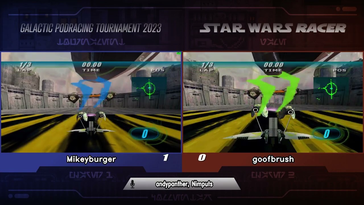 Mikeyburger vs goofbrush. Grand Finals Star Wars Ep1 Racer Tournament 2023 Part 2
