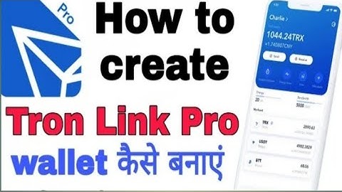 Tron link pro . How to Register . How to create wallet.
