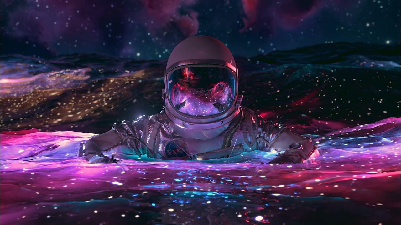 Wallpaper de astronauta en el espacio líquido - thptnganamst.edu.vn