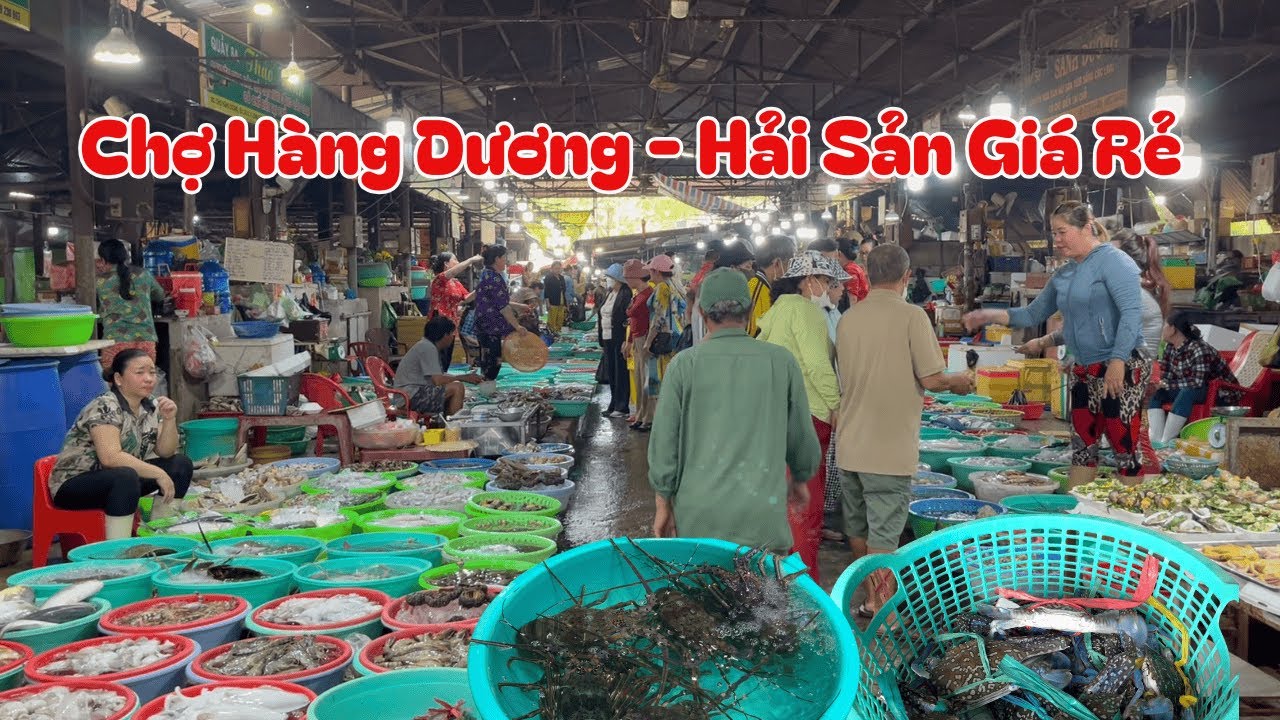 Hải sản tươi sống tại khu du lịch chợ Hàng Dương Cần Giờ - cách Sài Gòn chỉ 1 tiếng đi xe