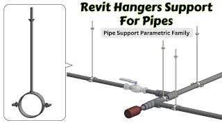 Pipe Hangers Support in Revit MEP 2024 | Revit 2024 | #mep