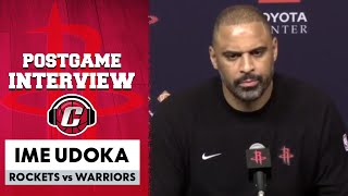 Ime Udoka benches Alperen Sengun, Jalen Green late in loss to Warriors 2/13/2025