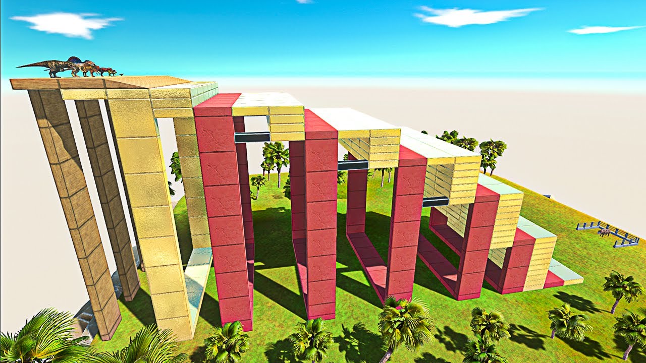 Golden Stairs CHALLENGE With Every Units - Animal Revolt Battle Simulator