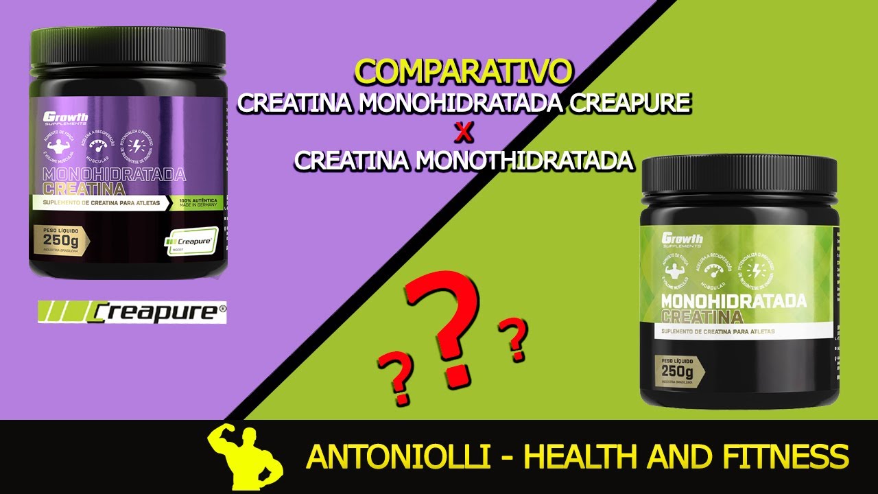 COMPARATIVO - CREATINA MONOHIDRATADA CREAPURE X CREATINA MONOHIDRATADA ...