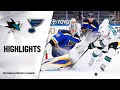 Sharks @ Blues 2/18/21 | NHL Highlights