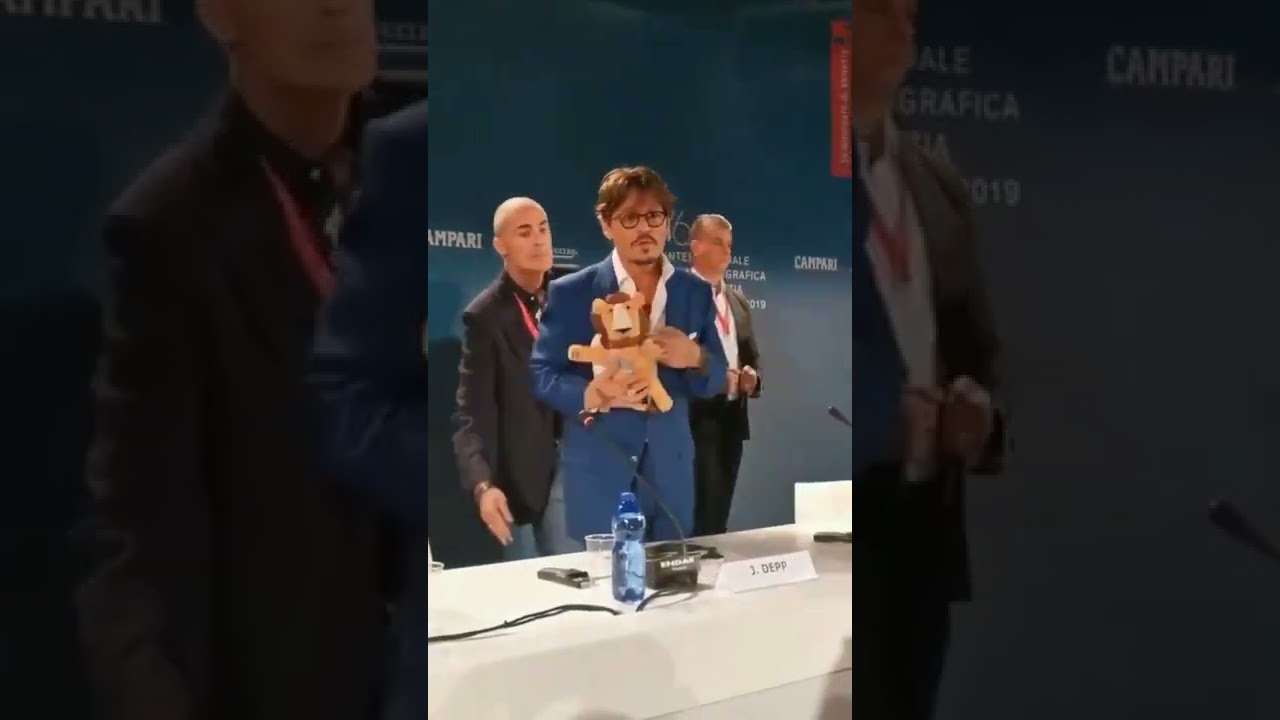 Video of Johnny Depp being violent