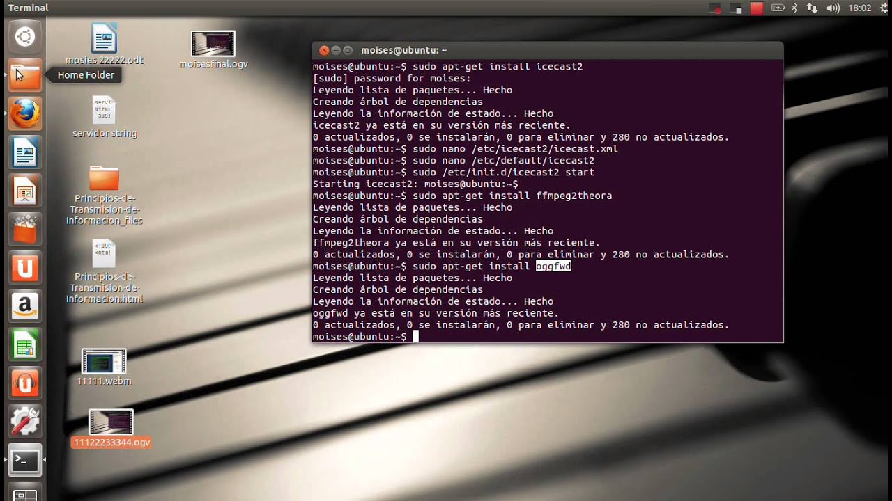 Instalar un servidor de Streaming de Audio y Video en la RED - YouTube