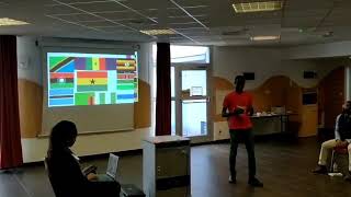 Emmanuel Clifford Gyetuah presented the Citizens Report Project at the #Colab489 in France