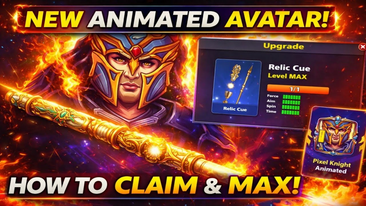 NEW 8 Ball Pool Event! MAX Relic Cue + Animated Avatar | Full Guide