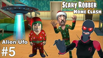 Scary Robber Home Clash : Alien UFO - Full GamePlay Walkthrough Part 5 New Levels (Android,iOS)