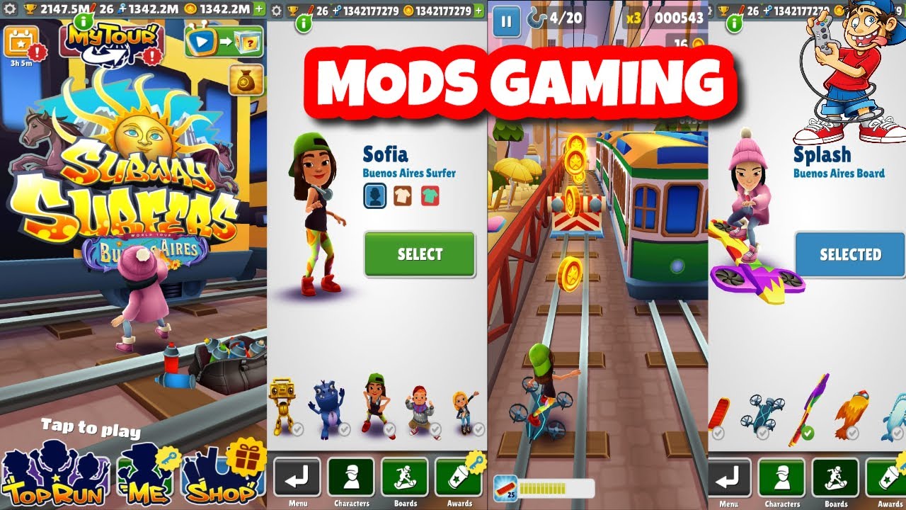 Subway Surfers MOD APK Unlimited Characters Jump Coins and Keys