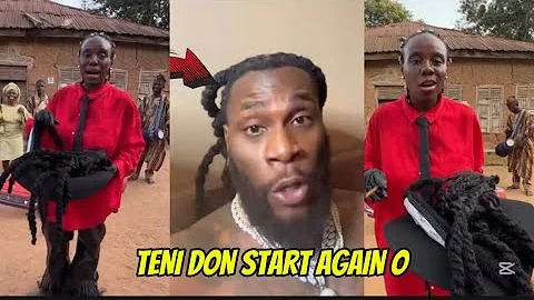 Teni Drop CRAZY song for Burna boy as she beg Burna to borrow his Ferrari like Davido…..😳😂
