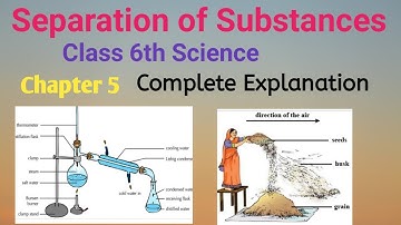Separation of Substances/ chapter 5 science / class 6th/ Complete explanation / cbse/ NCERT