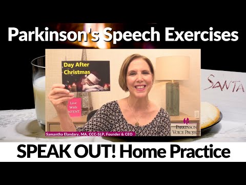 Parkinson's Speech Exercises: Day After Christmas