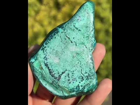 ХРИЗОКОЛОЛА з МАЛАХІТОМ галька - натуральний камінь - ДР Конго, видео 1