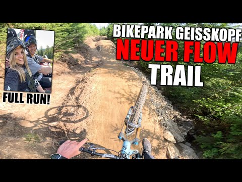NEW FLOW TRAIL at BIKEPARK GEISSKOPF! (FULL RUN)