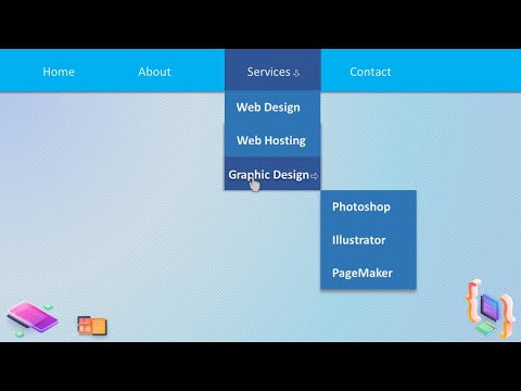 HOW TO CREATE A DROP DOWN MENU | html&css | HOVER DROP DOWN MENU - YouTube