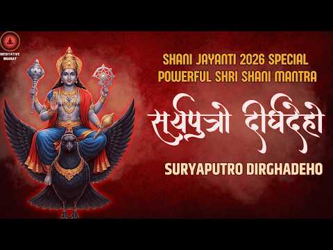 Shani Jayanti 2026 Special POWERFUL Shani Mantra | Suryoputro Dirghdeho | सूर्यपुत्रो दीर्घदेहो 