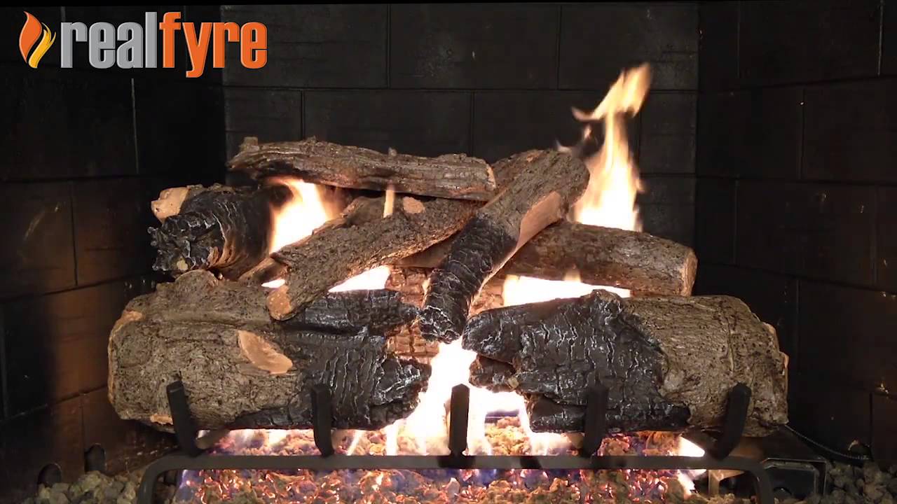 Realfyre Charred American Oak on G45 Burner