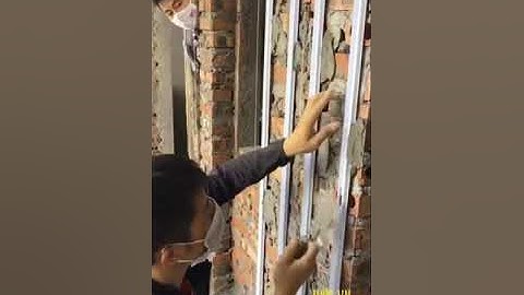 Hướng dẫn gắn nẹp nhựa ron chỉ âm tường chi tiết và tỉ mỉ I 0963 313 588 I