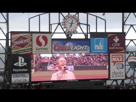Dennis McNeil Sings The Anthem at the SF Giants