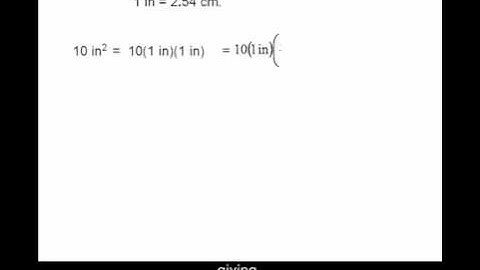 Square Inches to Square Centimeters