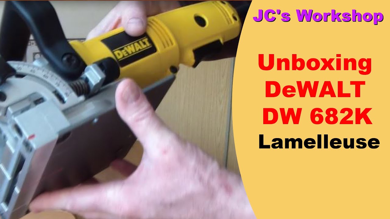 Déballage, Unboxing DeWALT DW 682K lamelleuse 12 YouTube