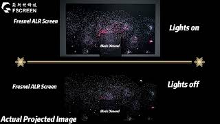 【FSCREEN】 Fresnel ALR Projection Screen VS Black Diamond Screen