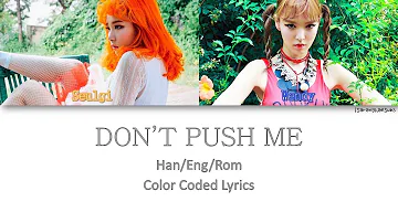 WENDY & SEULGI (RED VELVET) - DON’T PUSH ME (밀지마) [Color Coded Han|Rom|Eng]