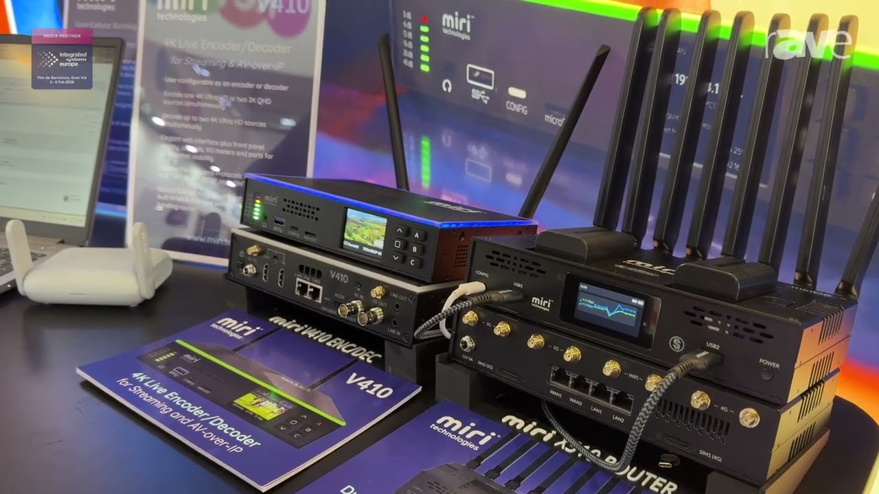 ISE 2026: Miri technologies Showcases Miri X510 Bonding Router and Miri V410 Live Encoder/Decoder