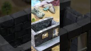Mini Brick House ASMR #miniconstruction #toyhouse #brickarchitecture